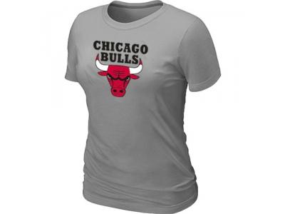Womens NBA Chicago Bulls Big & Tall Primary Logo L.Grey T-Shirt