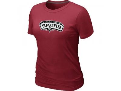 Womens NBA San Antonio Spurs Big & Tall Primary Logo Red T-Shirt