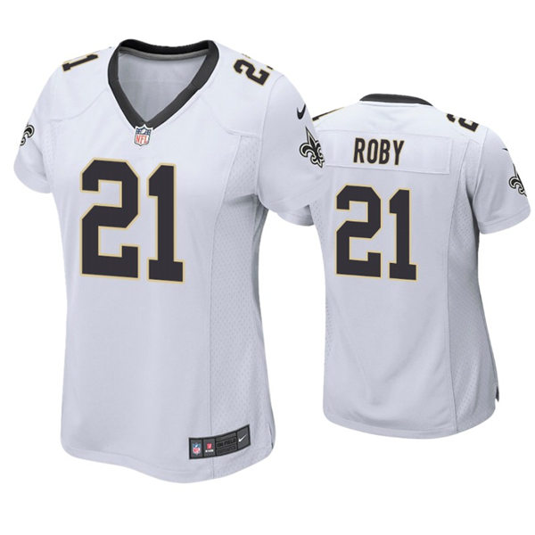 Womens New Orleans Saints #21 Bradley Roby Nike White Limited Jersey