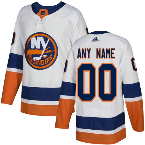 Womens New York Islanders Custom adidas Away White Jersey Stitched