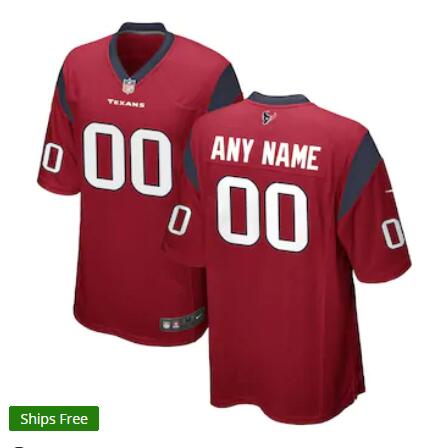 Womens Nike Houston Texans Customized Nike Red Vapor Limited Jersey