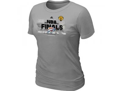 Womens Oklahoma City Thunder adidas 2012 Western Conference Champions L.Grey T-Shirt