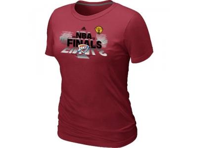 Womens Oklahoma City Thunder adidas 2012 Western Conference Champions Red T-Shirt
