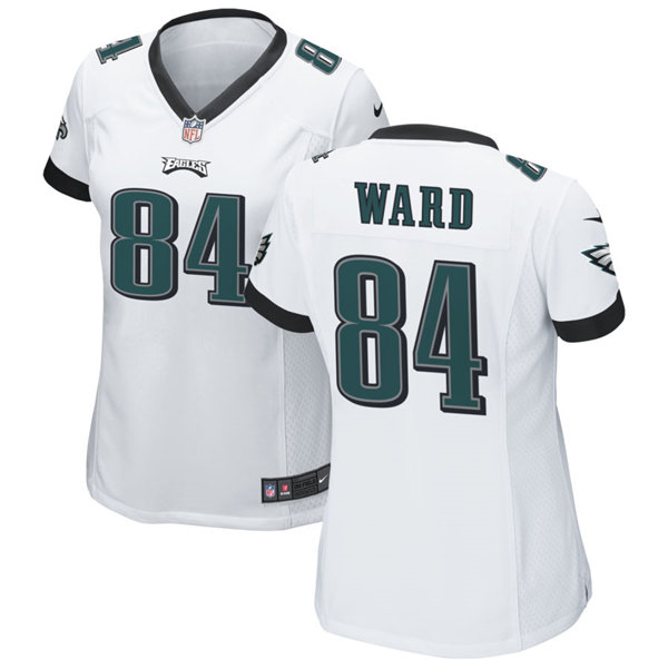 Womens Philadelphia Eagles #84 Greg Ward Nike White Limited Jersey
