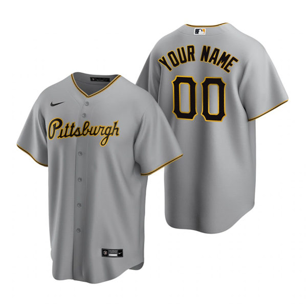 Womens Pittsburgh Pirates Adam LaRoche Roberto Clemente Erik Gonzalez Custom Nike Gray Jersey