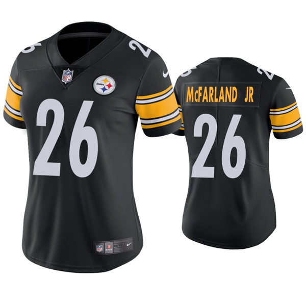 Womens Pittsburgh Steelers #26 Anthony McFarland Jr. Nike Black Limited Jersey