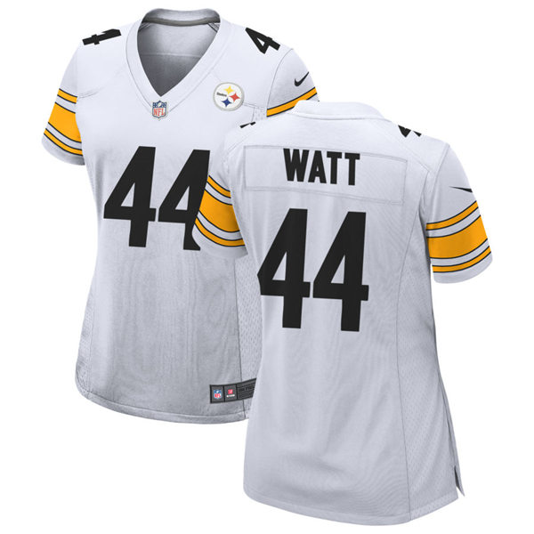 Womens Pittsburgh Steelers #44 Derek Watt Nike White Limited Jersey