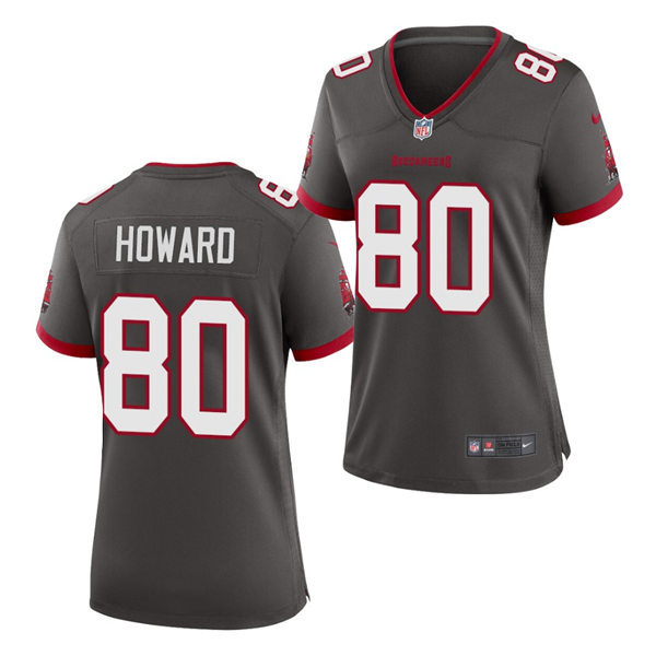 Womens Tampa Bay Buccaneers #80 O.J. Howard Nike Pewter Alternate Limited Jersey