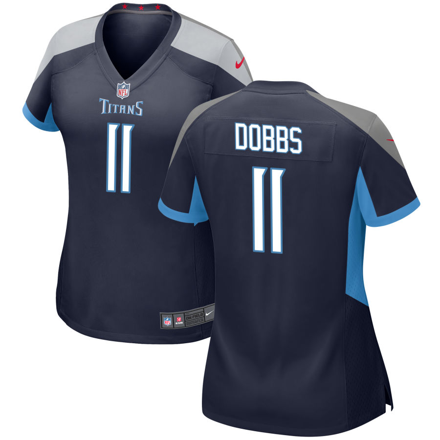 Womens Tennessee Titans #11 Joshua Dobbs Nike Navy Limited Jersey