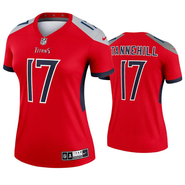 Womens Tennessee Titans #17 Ryan Tannehill Nike Red Inverted Legend Jersey