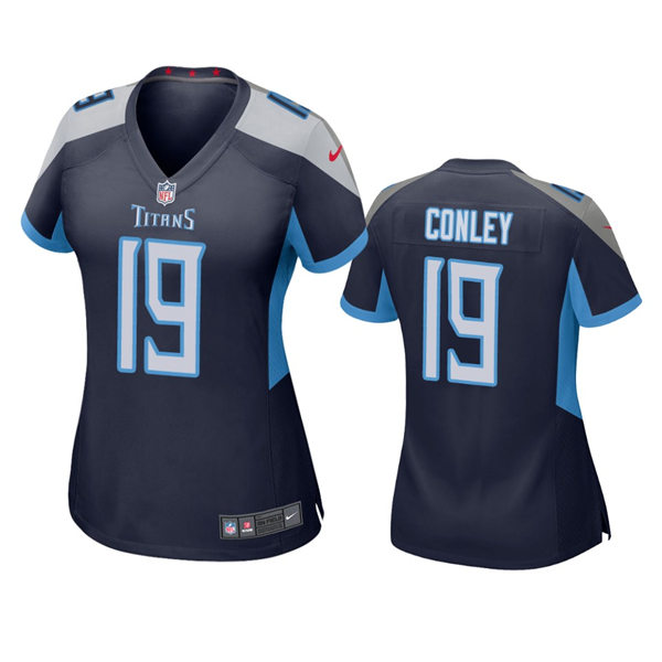 Womens Tennessee Titans #19 Chris Conley Nike Navy Limited Jersey