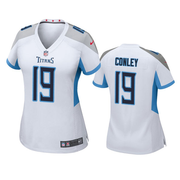 Womens Tennessee Titans #19 Chris Conley Nike White Limited Jersey