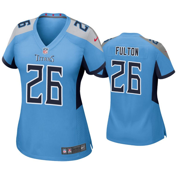 Womens Tennessee Titans #26 Kristian Fulton Nike Light Blue Alternate Limited Stitched Jersey