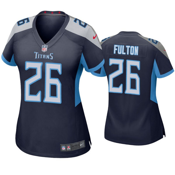 Womens Tennessee Titans #26 Kristian Fulton Nike Navy Limited Jersey
