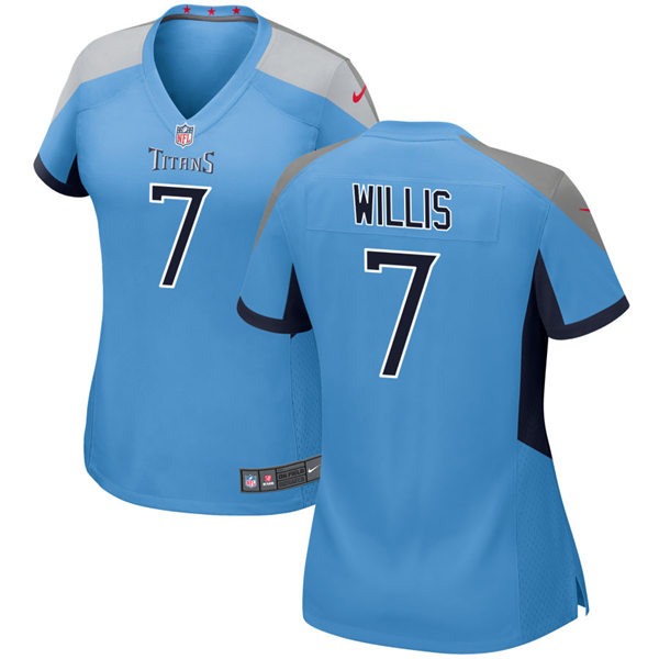 Womens Tennessee Titans #7 Malik Willis Nike Light Blue Alternate Limited Jersey