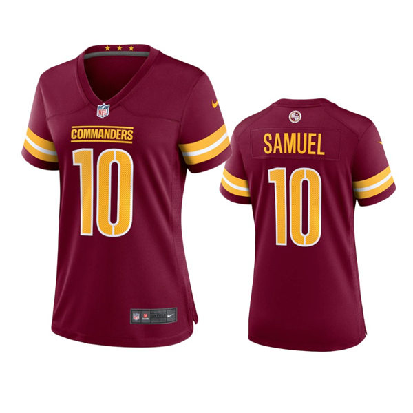 Womens Washington Commanders #10 Curtis Samuel Burgundy Limited Jersey