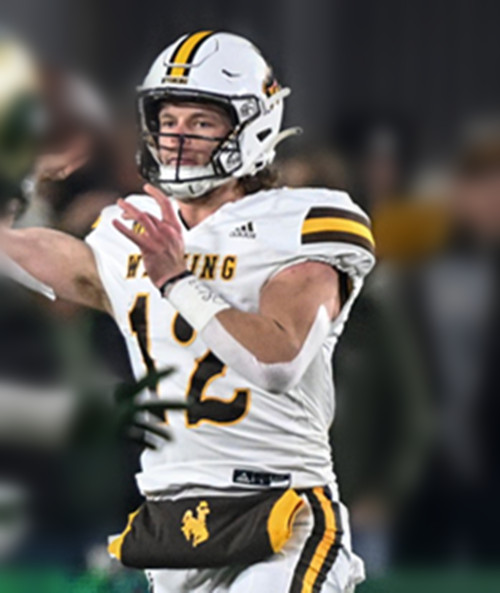 Wyoming Cowboys #12 Kaden Anderson White College Football Game Jersey 