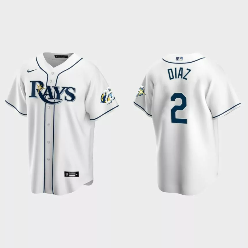 Yandy Diaz Tampa Bay Rays 25th Anniversary Replica Jersey – White
