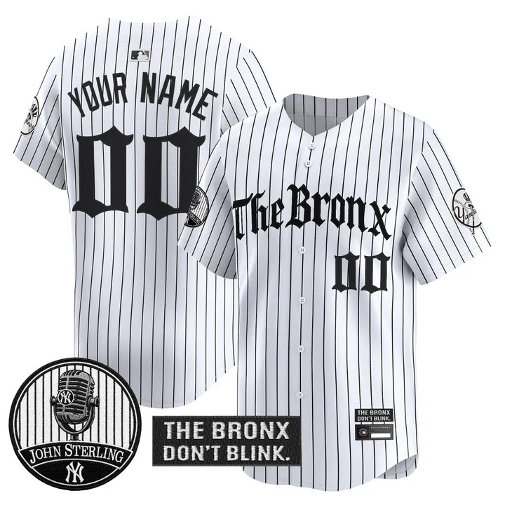 Yankees The Bronx Gothic Vapor Premier Limited Custom Jersey PINSTRIPE
