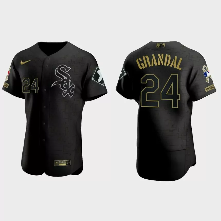 Yasmani Grandal Chicago White Sox 2021 Salute to Service Jersey – All Black