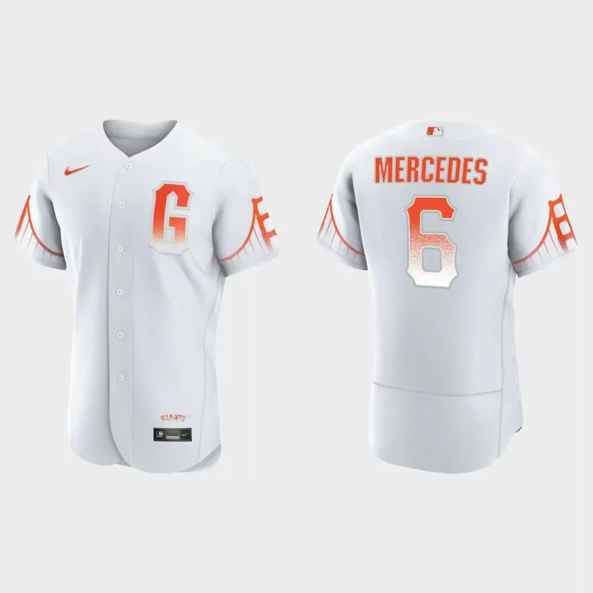 Yermin Mercedes San Francisco Giants City Connect Authentic Jersey – White
