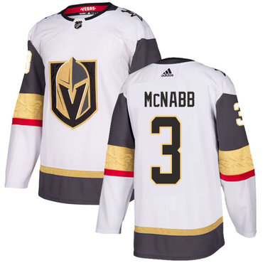 Youth's Adidas Vegas Golden Knights #3 Brayden McNabb White NHL Jersey