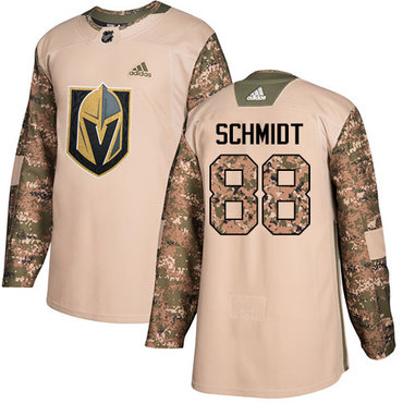 Youth Adidas Golden Knights #88 Nate Schmidt Camo Authentic 2017 Veterans Day Stitched NHL Jersey