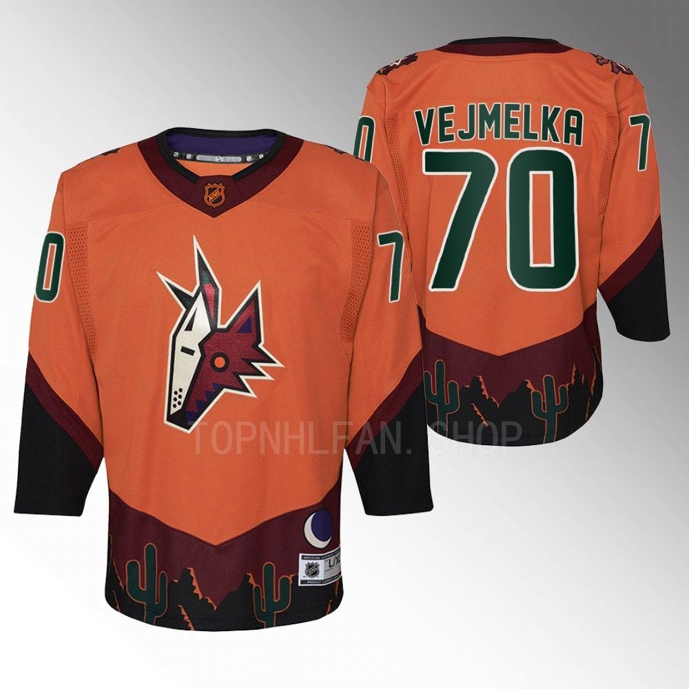 Youth Arizona Coyotes Karel Vejmelka 2022 Special Edition 2.0 Replica Jersey