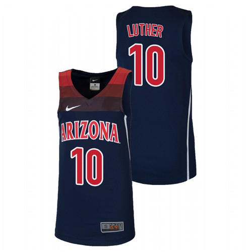 Youth Arizona Wildcats Navy Ryan Luther College Basketball Replica Jersey