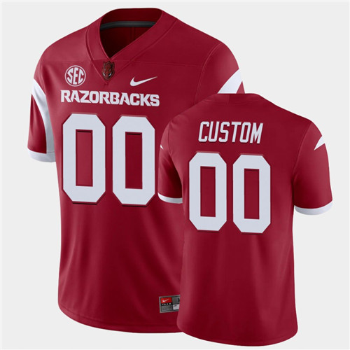 Youth Arkansas Razorbacks Custom Cardinal Nike Cardinal 2012-19 Razorbacks Football Jersey