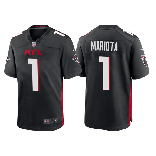 Youth Atlanta Falcons #1 Marcus Mariota Nike Black Limited Jersey