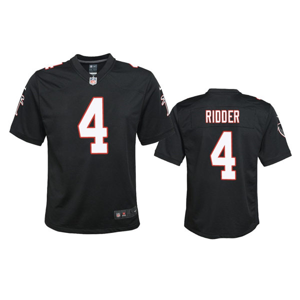 Youth Atlanta Falcons #4 Desmond Ridder Black Throwback Limited Jersey