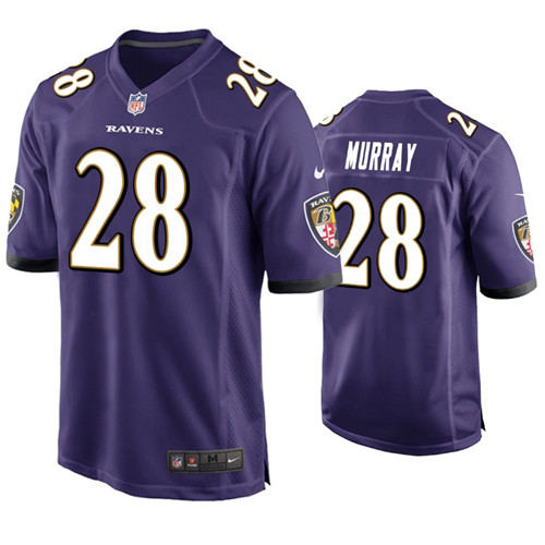 Youth Baltimore Ravens #28 Latavius Murray Nike Purple Limited Jersey