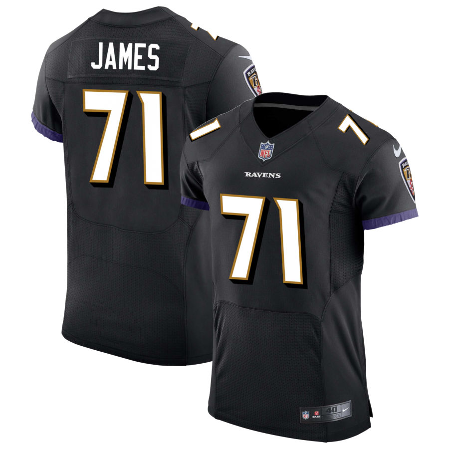 Youth Baltimore Ravens #71 Ja'Wuan James Nike Black Alternate Limited Stitched Jersey