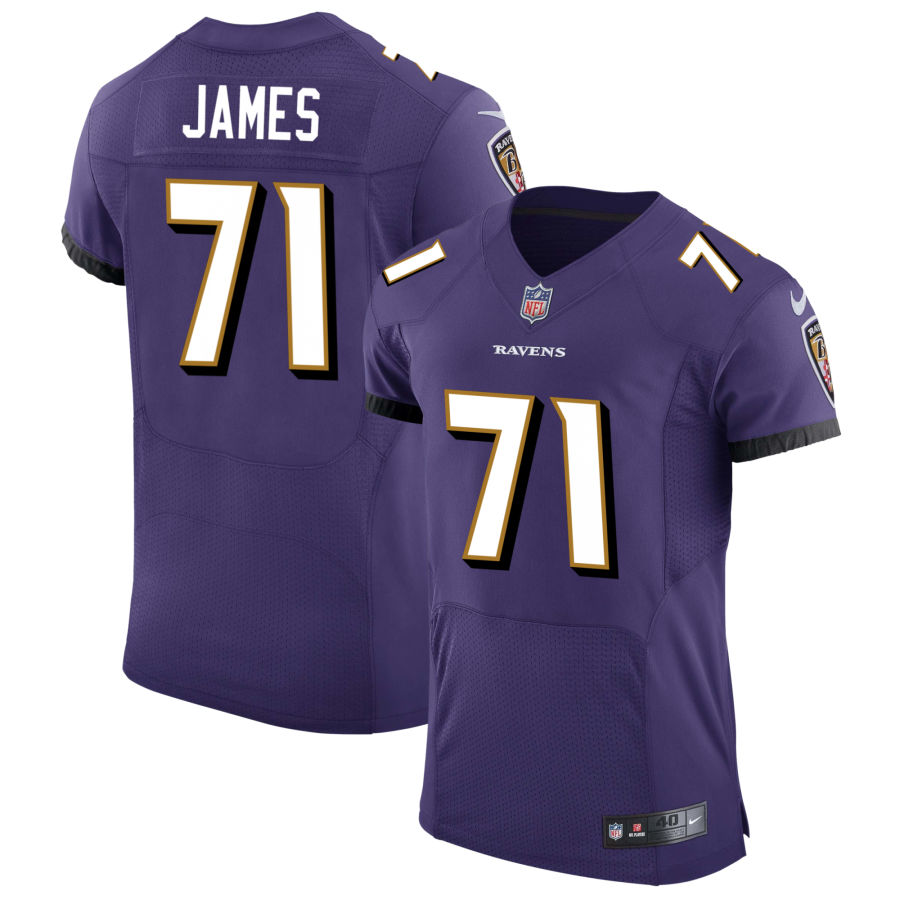 Youth Baltimore Ravens #71 Ja'Wuan James Nike Purple Limited Jersey