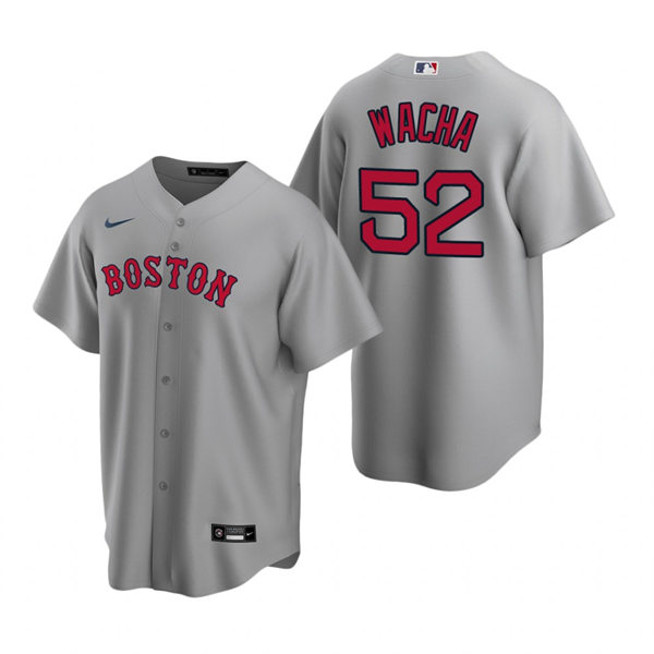 Youth Boston Red Sox #52 Michael Wacha Nike Road Grey Cool Base Jersey