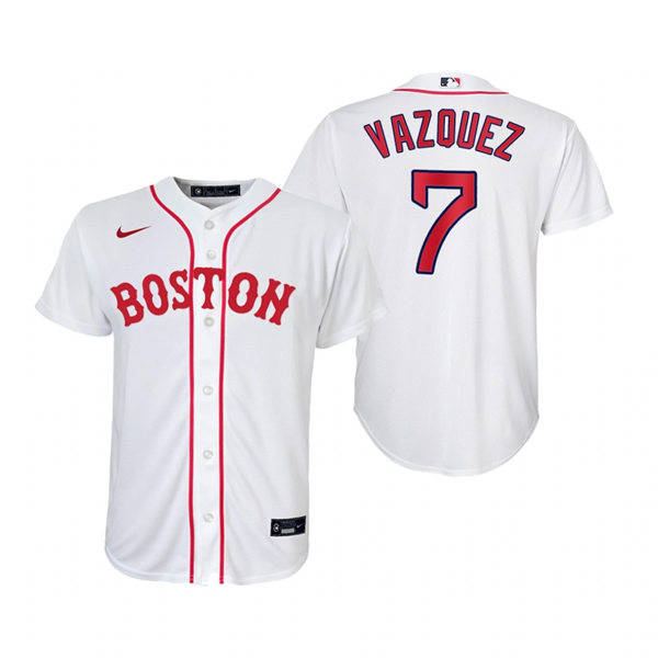 Youth Boston Red Sox #7 Christian Vazquez Stitched Nike Yellow 2021 City Connect Jersey1