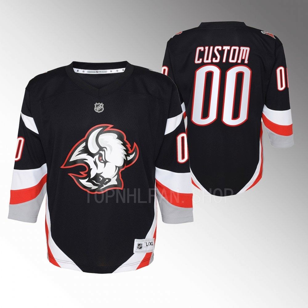 Youth Buffalo Sabres Custom 2022-23 Goathead Alternate Replica Player Jersey