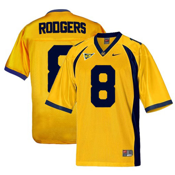 Youth California Golden Bears #8 Aaron Rodgers Gold Football Jersey