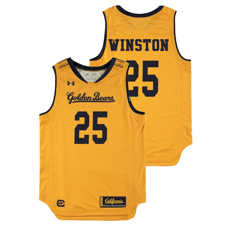 Youth California Golden Bears Gold Deschon Winston College Basketball Replica Jersey