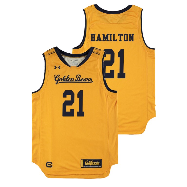 Youth California Golden Bears Gold Nick Hamilton College Basketball Replica Jersey