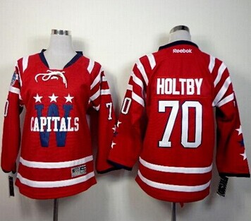 Youth Capitals #70 Braden Holtby 2015 Winter Classic Red NHL Jersey
