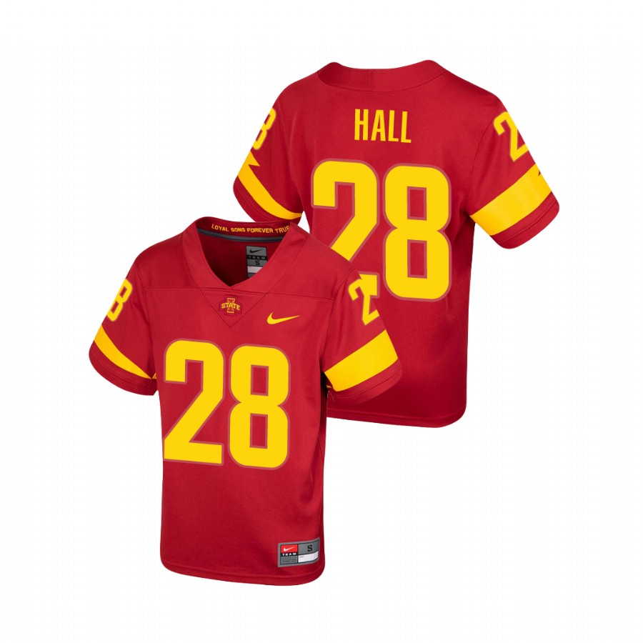 Youth Cardinal Iowa State Cyclones Breece Hall Untouchable Football Jersey