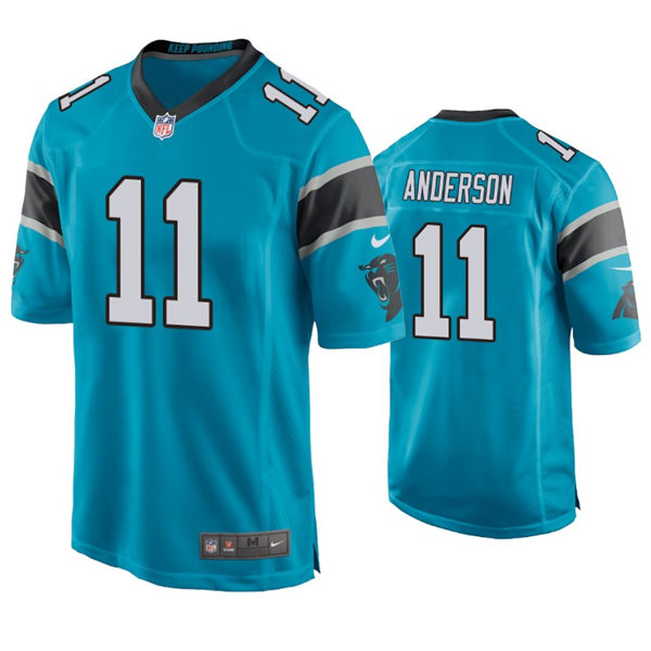 Youth Carolina Panthers #11 Robby Anderson Nike Blue Limited Jersey