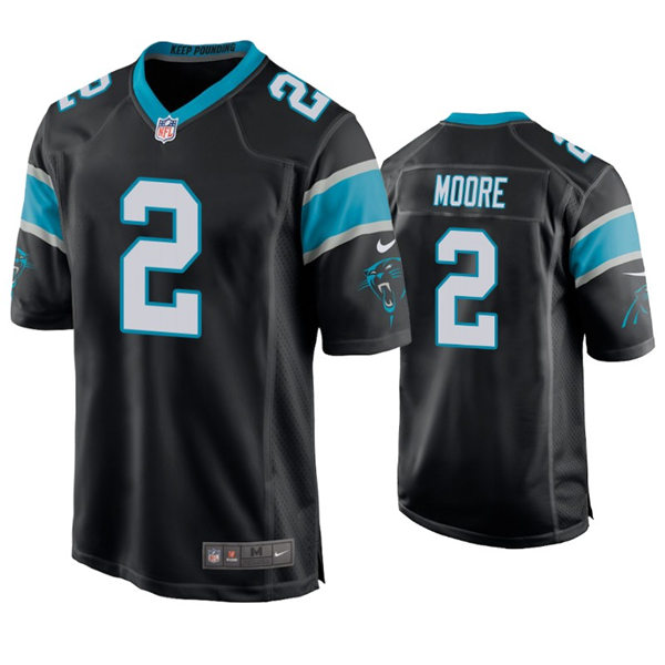 Youth Carolina Panthers #2 D.J. Moore Nike Black Limited Jersey