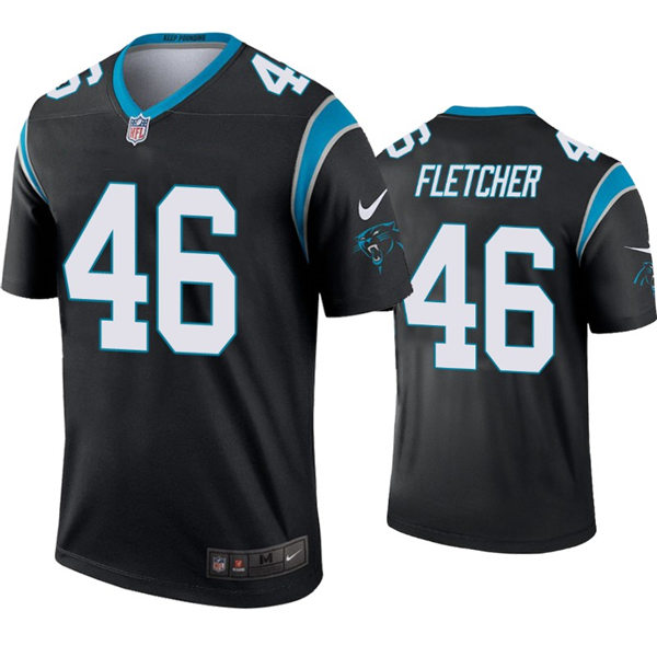Youth Carolina Panthers #46 Thomas Fletcher Nike Black Limited Jersey