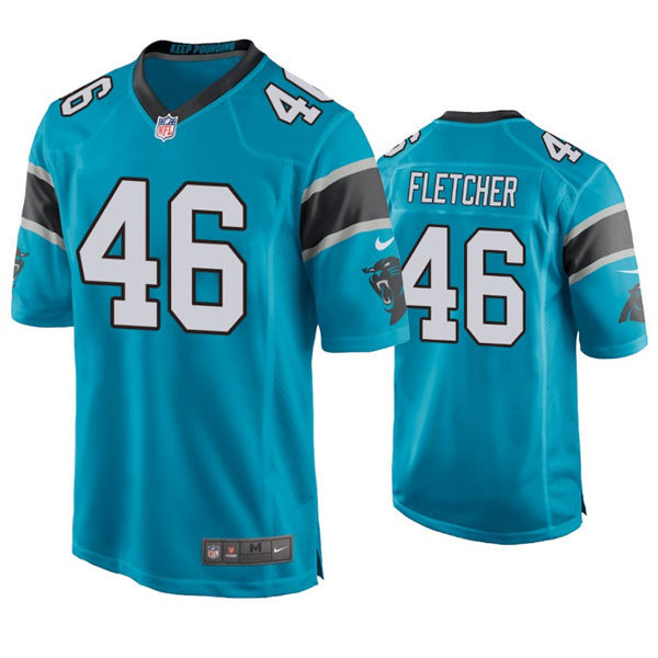 Youth Carolina Panthers #46 Thomas Fletcher Nike Blue Limited Jersey