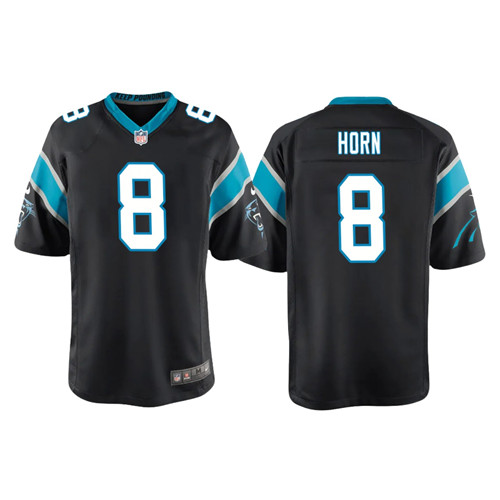 Youth Carolina Panthers #8 Jaycee Horn Nike Black Limited Jersey