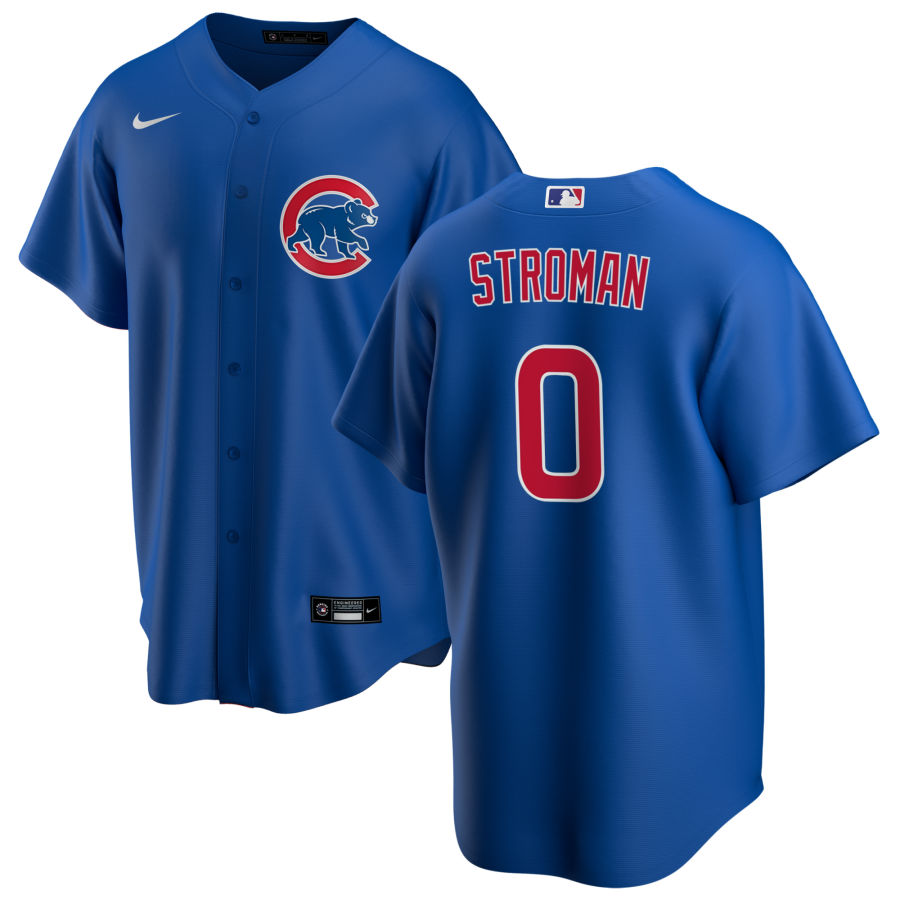 Youth Chicago Cubs #0 Marcus Stroman Nike Royal Alternate Jersey