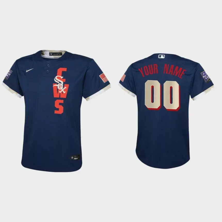 Youth Chicago White Sox Custom Navy 2021 MLB All-Star Game Jersey